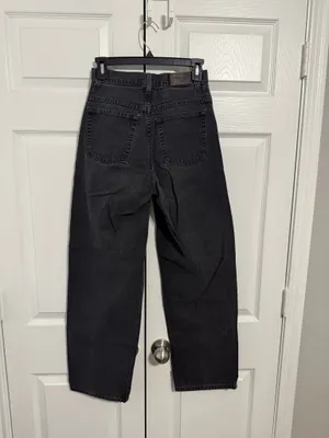 Vintage L.L. Bean High-Waist Black Wide Leg Jeans thumbnail 2