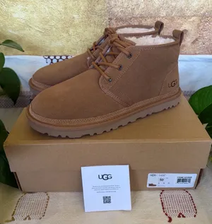 NEW UGG Women’s Neumel Suede Wool Lace-Up Chestnut Ankle Chukka Boots, Size 10 thumbnail 1