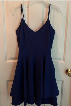 Windsor Dark Blue Mini Dress thumbnail 1