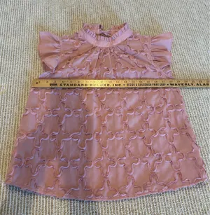 Boutique Voy flutter sleeve rose pink top S thumbnail 2