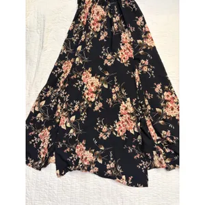 Lulus Feel the Music Midnight Blue Floral Print Halter Maxi Dress NWOT S thumbnail 9