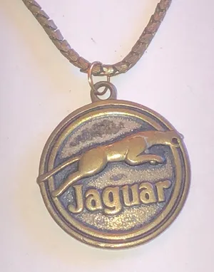 Vintage Jaguar Aged Bronze Tone Pendant Necklace thumbnail 1
