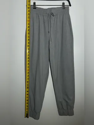 Zara Light Gray Elastic Waist Drawstring Pants thumbnail 11