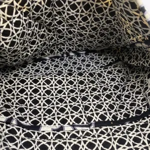 VERA BRADLEY Black & White Floral Messenger Bag thumbnail 10
