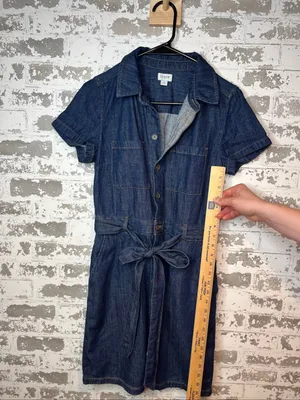 J. Crew | women denim button down dress thumbnail 7