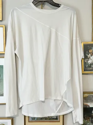Lululemon White Long Sleeve Top thumbnail 1