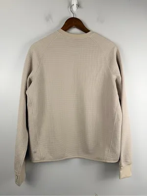 Lululemon Waffle-Knit Crewneck Long-Sleeve Shirt Mojave Tan / Bon size 8 thumbnail 6