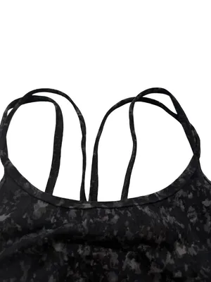 All In Motion Black Gray Marbled Strappy Crisscross Mesh Bra Yoga Medium Women's thumbnail 10