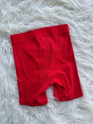 Skims Cotton Rib Boxer Cranberry XXS thumbnail 6