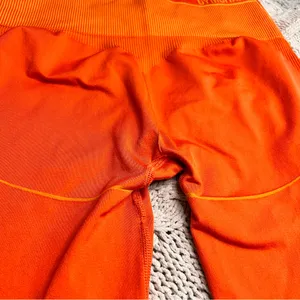 GYMSHARK Leggings Orange Apex Seamless High Waisted Size L‎ thumbnail 5
