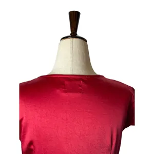 Princess Polly Emily Mini Dress Women 6 Red Satin Wrap V-Neck Sexy Party thumbnail 7