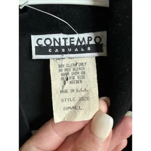 Vintage 90s Contempo Casuals Gold Trim Blazer Oversized Small thumbnail 11