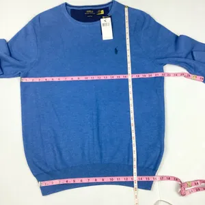 Polo Ralph Lauren Mesh Knit Crewneck Sweater Blue New with tag Cotton Mens Large thumbnail 9