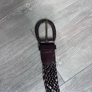 Source Unknown Women’s Brown Braided Leather Belt Western Boho Festival thumbnail 2