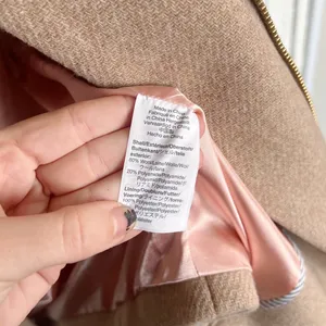 J Crew • Stadium Cloth Cocoon coat tan wool Nello Gori Heather Sandstone zip thumbnail 10