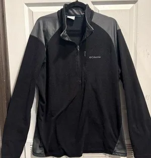 Columbia Men's Black Elevator Shaft Hybrid 1/2 Zip Fleece Pullover Sz XL thumbnail 1