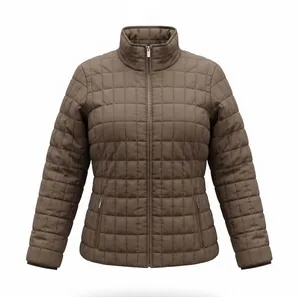 J.Crew Women's Olive Green Down Puffer Jacket Quilted Coat Size M thumbnail 1