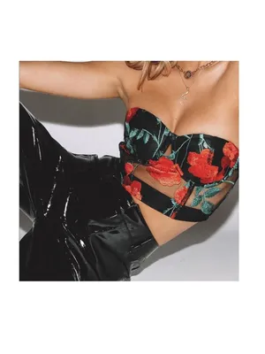 Jagger & Stone Frida Rose Mesh Bustier Corset, Whimsigoth sz0 thumbnail 2