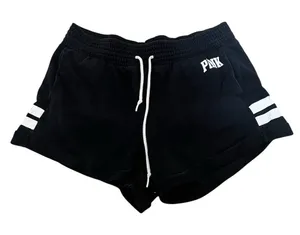Victoria's Secret Women's Black Striped Lounge Shorts Size M Casual thumbnail 1