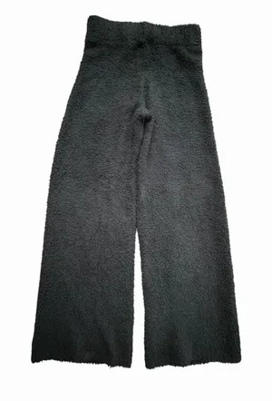 SKIMS Teddy Cozy Knit Lounge Pants in Black Size L/XL Inseam‎ 31" #HR-1 thumbnail 1