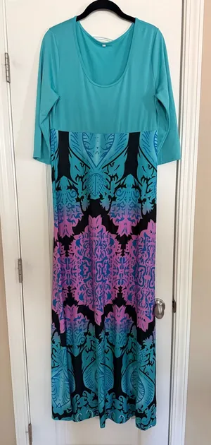 Maxi dress Blue Size XL thumbnail 1