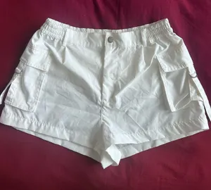 Boutique Nylon Shorts White Size M thumbnail 1
