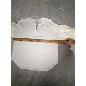 miou muse bubble sleeve blouse nwt ivory small‎ oversized thumbnail 5