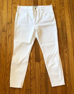 Everlane NWOT Women's White The High Rise Skinny Jean Size 33R thumbnail 1