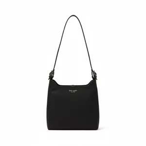 Kate Spade New York 90s Vintage Shoulder Bag Black Nylon Pocket Zipper Classic thumbnail 2