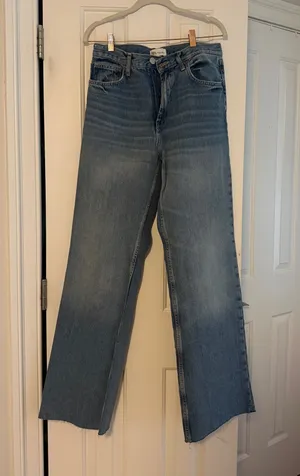 ZARA Jeans High-Rise Straight Leg thumbnail 1
