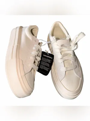 NEW Converse CTAS Cruise OX Womens Canvas Platform Sneakers White Egret SZ-9 thumbnail 12