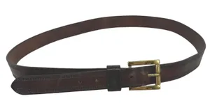 Vintage Guess Belt Unisex 38 Brown Leather Gold Buckle Made USA 90s Y2K Classic thumbnail 1