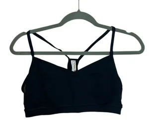 Yoga Smoga Black Racerback Sports Bra thumbnail 1