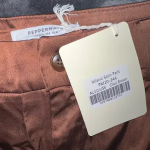 Peppermayo Milano Satin Pant in Chocolate Brown Size 6 New with tag thumbnail 8