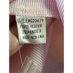 JODIFL Women's Small Pink White Striped Button Up Shirt nwt (3046) thumbnail 5