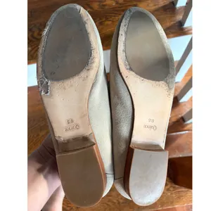 Quince Suede Penny Loafers Sand Beige Size 9.5 Women Slip On Flat Shoes thumbnail 4