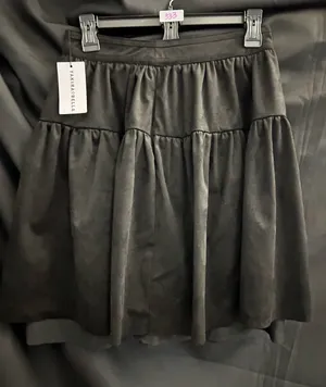 Yakira Bella Black Tiered Gia Skater Skirt XS NWT thumbnail 1