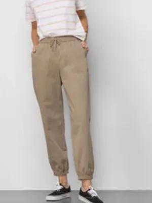 Vans Chamber II Jogger Women's Elastic Waistband Khaki Size Large Cotton Blend thumbnail 2