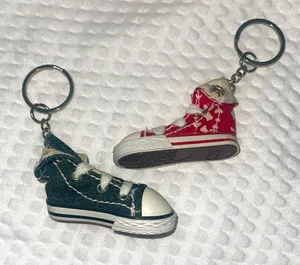 Converse Red and Black Sneaker Keychains thumbnail 1