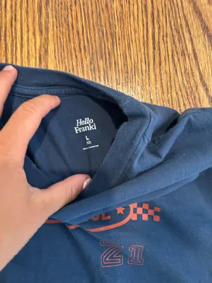 Hello franki tshirt Blue Size L thumbnail 2