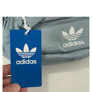 Adidas Originals Waist Bag Fanny Pack Grey Blue Trefoil‎ Logo Adjustable NEW thumbnail 2