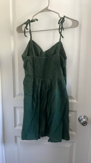 Aerie Green Summer Dress Midi thumbnail 2