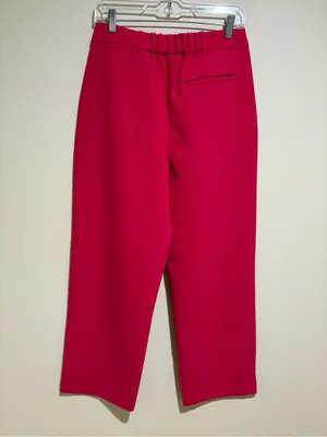 Old Navy Extra High-Rise Taylor Wide Leg Trouser Pants Hot Pink Barbie Medium thumbnail 8