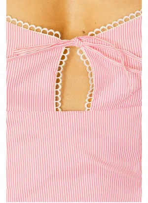 Revolve Atiana Mini Dress in Pink Stripe thumbnail 3