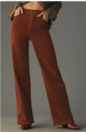 NWT Agolde Harper Mid Rise Corduroy Jeans thumbnail 1