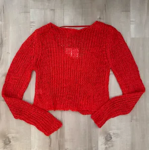 Honey Belle Crop Top Red thumbnail 5