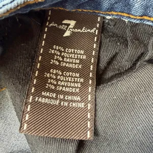 7 For All Mankind Paxtyn Skinny Jeans Blue Medium Wash Stretch Denim 26x26 thumbnail 6