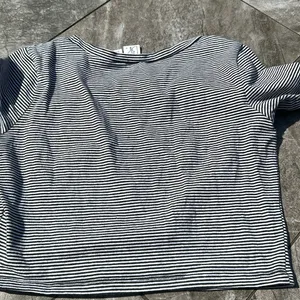 BP- black/white stripe crop top thumbnail 2