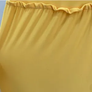 Yellow Goddess Maxi Dress Gold Rope Halter Tiered Long Resort T Bags LA Size S thumbnail 16
