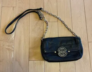 Tory Burch Crossbody in Black and Gold thumbnail 1